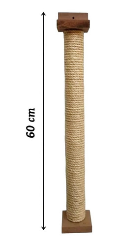 Arranhador Gato P/ Parede - Sisal E Mdf 60cm