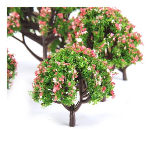 Set 5 Arbol C Melocoton Maqueta Vegetacion Modelismo Escala