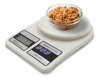 Bascula Digital Gramera De Cocina Pesa De 1 Gramo A 10 Kilos Capacidad máxima 10 g Color Blanco