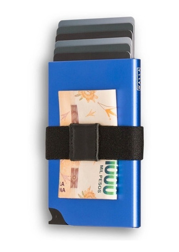 Tarjetero Walla Wallets Marino Card Slider Protección Rfid  