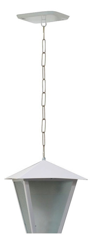 Luminária Imperial De Teto Alumínio Fundido Branco 38cm 110V/220V