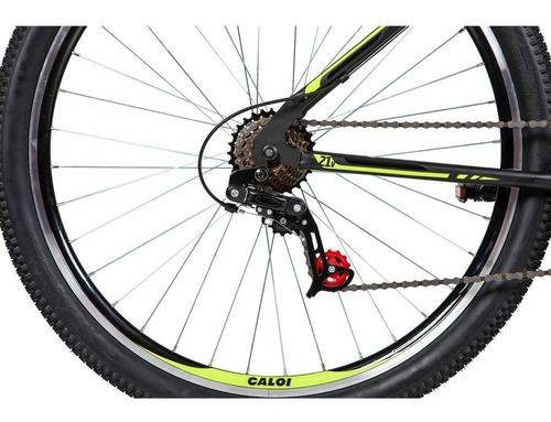 Bicicleta de MTB Caloi Velox Aro 29, cuadro de 17 pulgadas, color negro, talla M