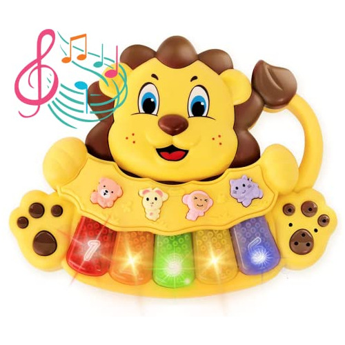 S&amp;c Adorable Lion Baby Piano Toy - 5 Diferentes Tec...