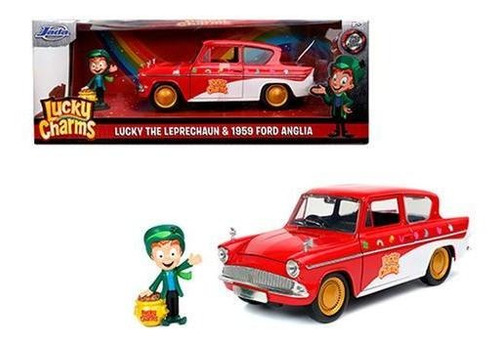 Auto Ford Anglia 1959 Lucky Charms Duende Jada Metalico