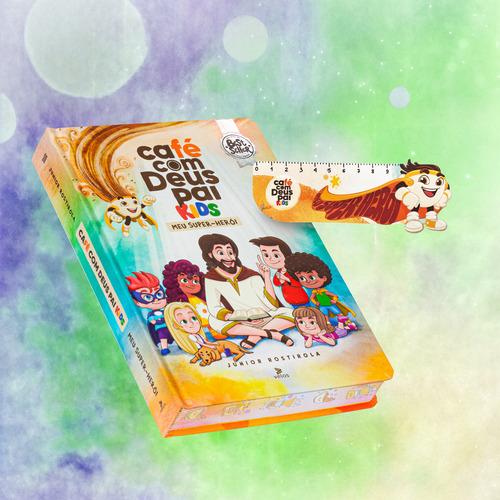 Café Com Deus Pai Kids Meu Super Herói 2025 Devocional Infantil Capa Dura Com Marca Página