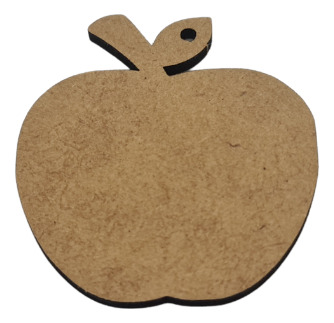 Manzana Silueta Mdf 5 Cm Paquete 50 Piezas