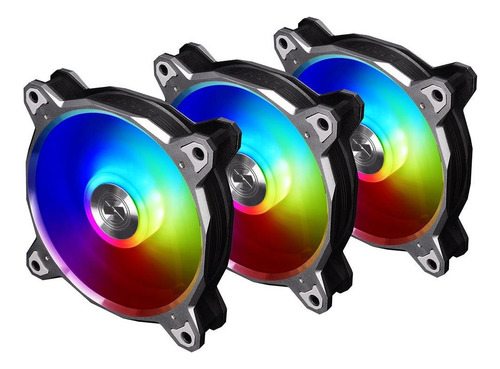 Kit 3x Cooler Fan Lian Li Bora Digital Grey 120mm A-rgb Br Led Rgb