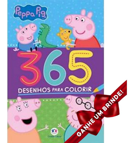 Livro Peppa Pig 365 Atividades E Desenhos Para Colorir