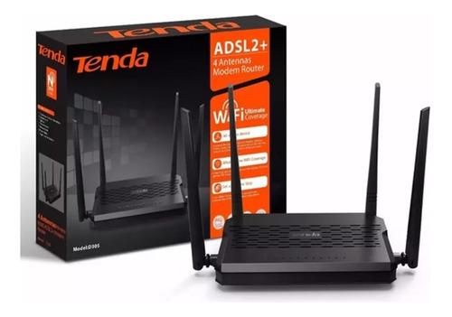 Modem Router Adsl2+ Inalámbrico 4 Antenas 300mbps Tenda D305