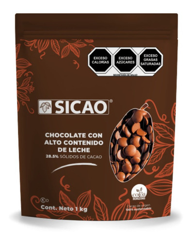 Chocolate Con Leche Sicao 1kg Barry Callebaut 