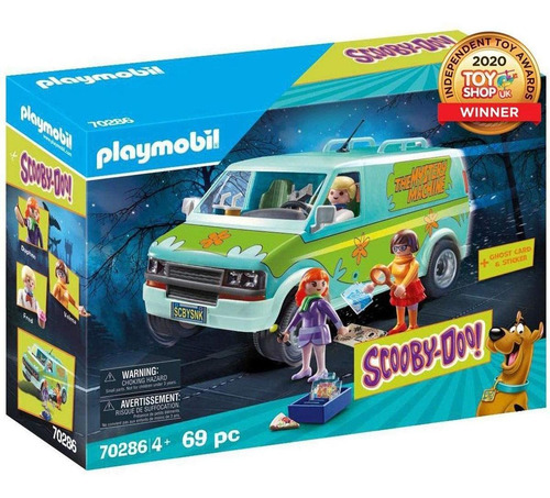 Playmobil Scooby Doo - Van Máquina Mistério Com Acessórios