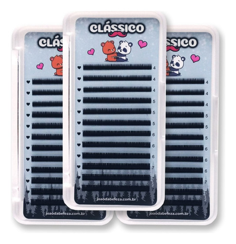 Cílios João Da Beleza Clássico - Small Size Curvatura B Mix