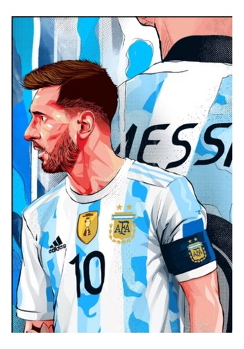 F Pintura De Diamantes 5d Diy 40x60cm - Leonel Messi