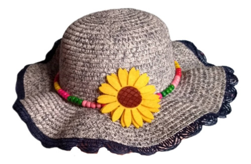 Encantador Sombrero Flores De Moda Niña
