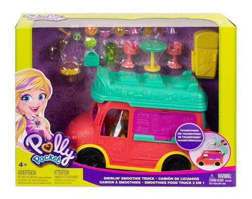 Polly Pocket Camión De Licuados Muñeca Juguete Vehiculo