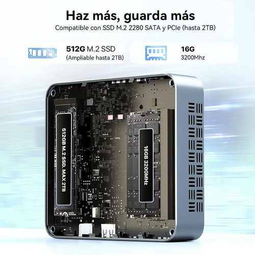 Mini Pc Intel N150 16 Gb Ddr4 Ram 512 Gb Ssd Windows 11 Pro