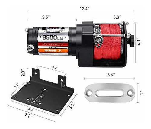 Accesorio Vehiculo Zeak 3500 Lb. Cabrestante Avanzado