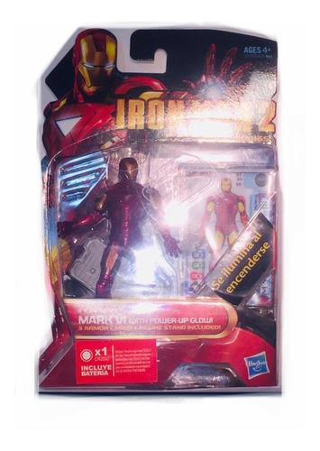 Iron Man Marck Vi Whith Power Up Glow. Hasbro Sellado (Reacondicionado)