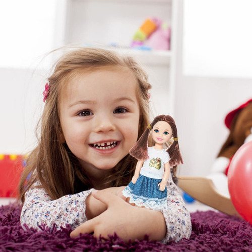 Onest 10 Juegos Mini Muneca De 5 Pulgadas Con Ropa De Mune