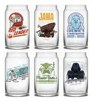 Comprar Joyjolt Star Wars Retro Clásico Collection - Vasos De Vidrio De 16.9 Onzas, Con Darth Vader, R2d2, Yoda, Chewbacca, Red Leader, Jawa - Juego De 6 Vasos De Vidrio Con Pajitas De Vidrio