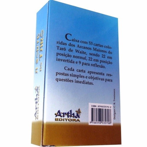 Baralho- A Sorte No Taro Editora Artha- Brinde Uma Moeda Chi