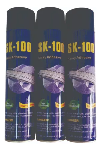 24 Spray Adhesivo Textil Sk-100 Lata 600 Ml Ideal