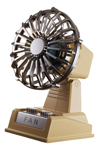 Ventilador De Escritorio Pequeño, Portátil, Beige