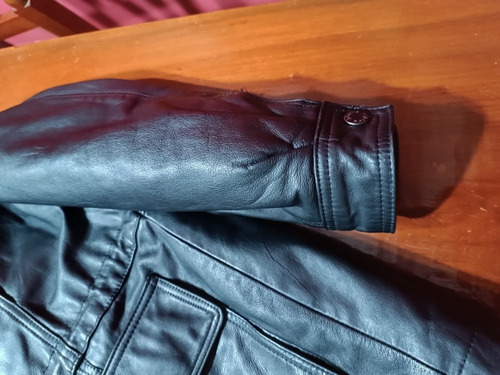 Campera De Cuero Legítimo Pierre Cardin (Usado)