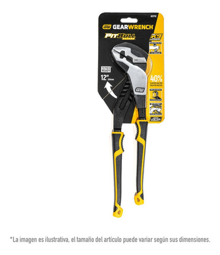 Llave Mandíbula Recta Pitbull 82171c Gearwrench 12 PLG