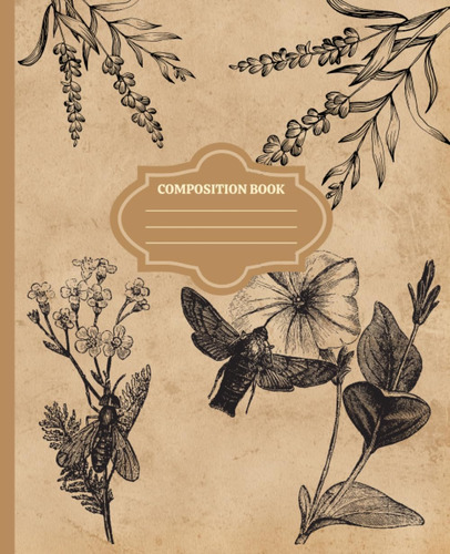 Libro: Composition Apothecary Notebook: | 100 Pages, 7.5 X 9