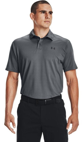Camisa Tipo Polo  Hombre Gris Dfo M Performance Po 1351129-0