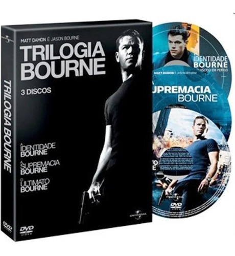 Dvd Trilogia Identidade Bourne - 3 Discos - Matt Damon