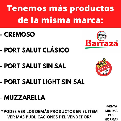 Queso Cremoso Barraza Sin Tacc