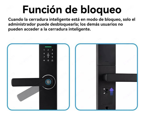 Cerradura Digital Inteligente Tuya App Wifi Versión Español