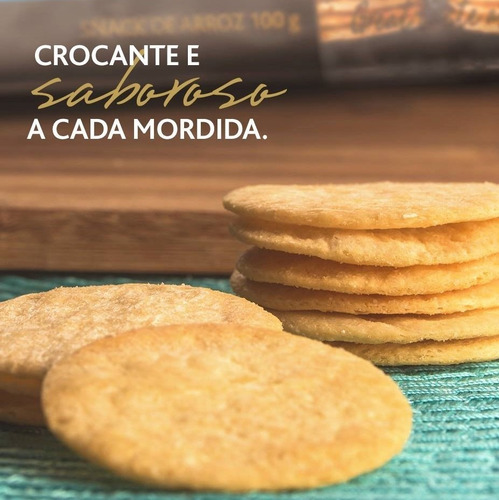 Biscoito De Arroz , Kalassi, Queijo, Pacote 100g