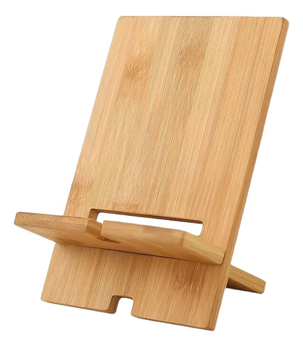 Soporte Base De Madera Para Celular Y Tablet