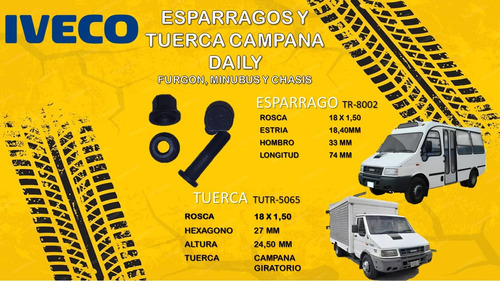 Esparrago Tuerca Iveco Daily 