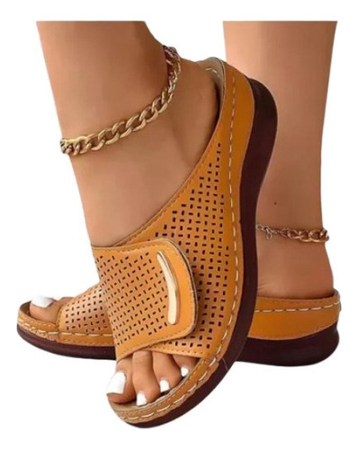 Zapatos Planos Ortopédicos Huecos Con Punta Abierta Para Muj