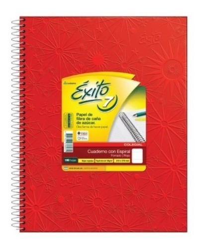 Pack X3 Cuaderno A4 Con Espiral Exito E7 60 Hojas Rayadas