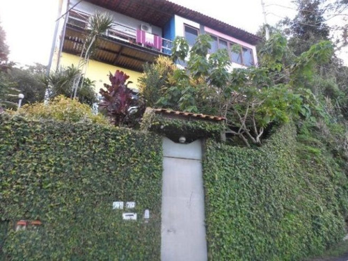 Linda Casa Com Vista Mar Na Estrada Do Vidigal, 4 Quartos, 2 Vagas, 800 M2, Lazer - 16103