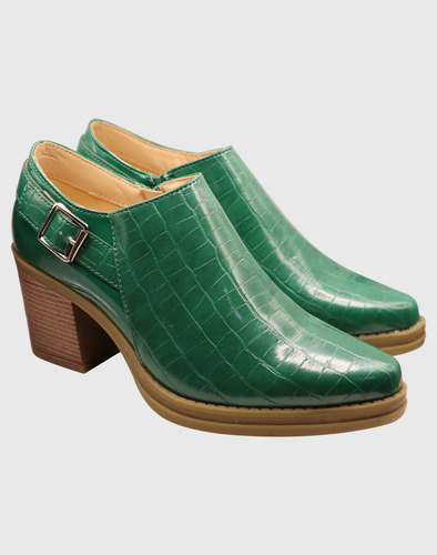 Botin Hebilla Verde
