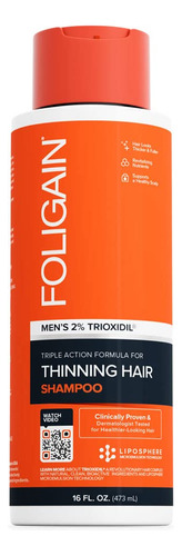  Foligain Shampoo Hombres 2% Trioxidil 473 ml 16 oz