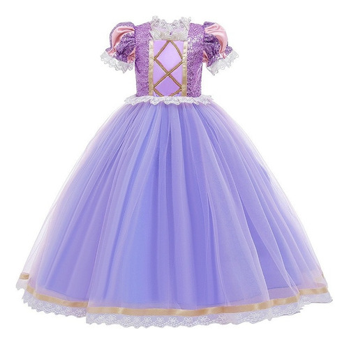 Rapunzel Sophia Princesa Vestido Disfraz Cosplay For Niños