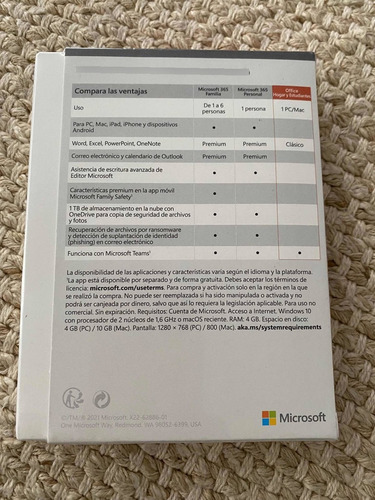 Imagen 2 de 2 de Office 2021 Hogar Y Estudiantes Descarg Perpetuo Microsoft