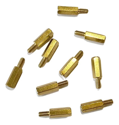 10 Tornillos Separadores Espaciadores M3x12mm Macho Hembra