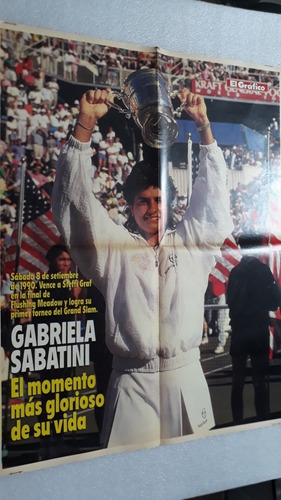Póster Gabriela Sabatini Gigante Excelente Estado