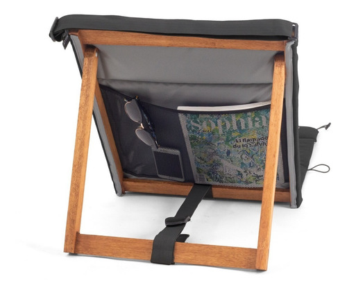 Reposera Plegable Diseño Negra Chilly