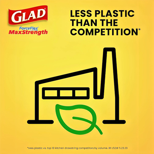 Glad Forceflex-90-bolsas Rosas Basura/olor Cherry/13 Galones