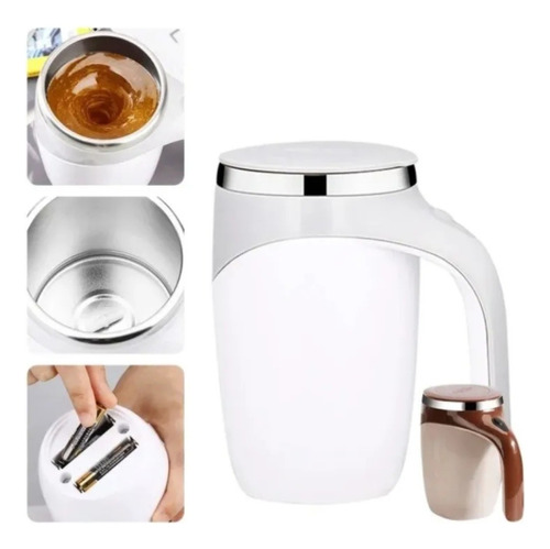 Taza Magnetica Mug Con Agitacion Automatica Para Cafe  Té