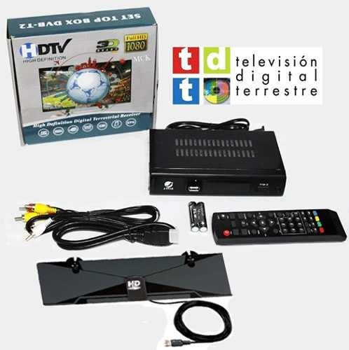 Decodificador Tdt Receptor Tv Digital Dvb T2 + Antena + Hdmi